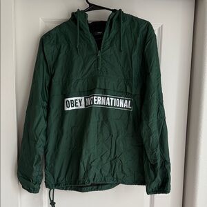 Obey Forest Green Pullover Jacket